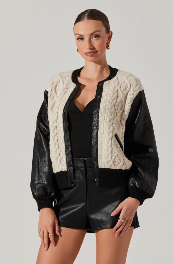 Fionn Contrast Bomber Jacket For Discount