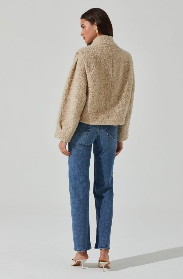 Nona Boxy Collarless Jacket For Discount - Image 5