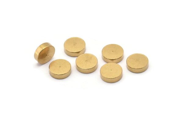 Thick Cut Discs, 10 Raw Brass Round Discs (10x3mm) D0370 Online Hot Sale - Image 3