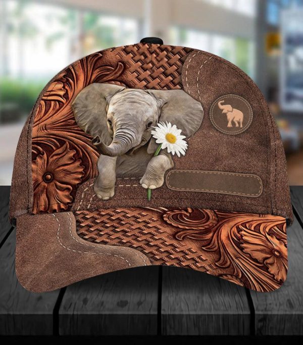 Personalized Elephant Classic Cap, Personalized Gift for Elephant Lovers - CP096PS06 Sale - Image 2