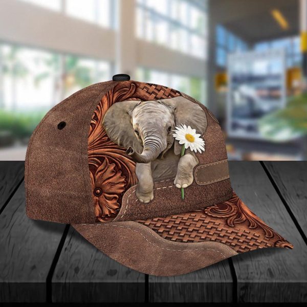 Personalized Elephant Classic Cap, Personalized Gift for Elephant Lovers - CP096PS06 Sale - Image 3